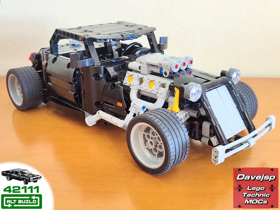 Lego Technic 42111 Hot Rod MOC rebuild