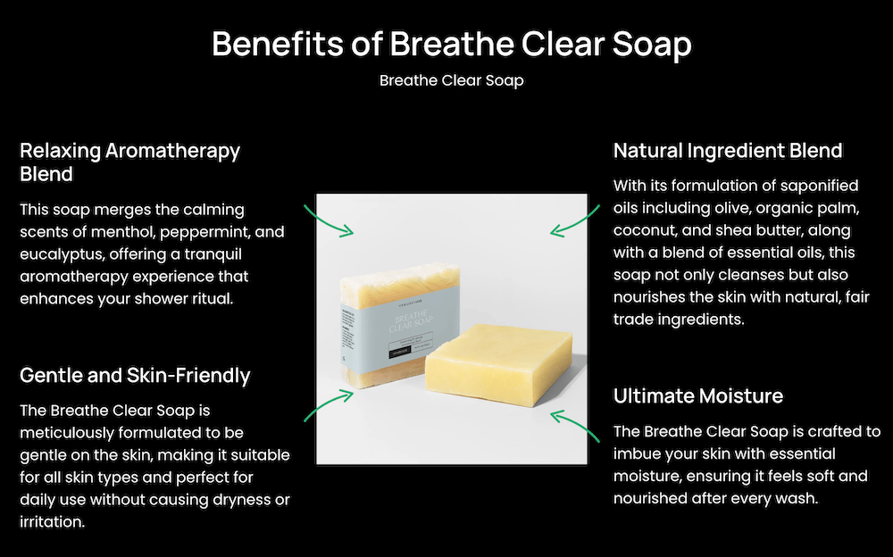 Invigorating morning cleanse. Relaxing Aromatherapy. Ultimate Moisture. Natural Ingredient Blend. Gentle and Skin-Friendly.