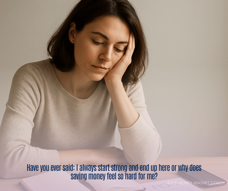 woman feeling down about budgeting and saving money
