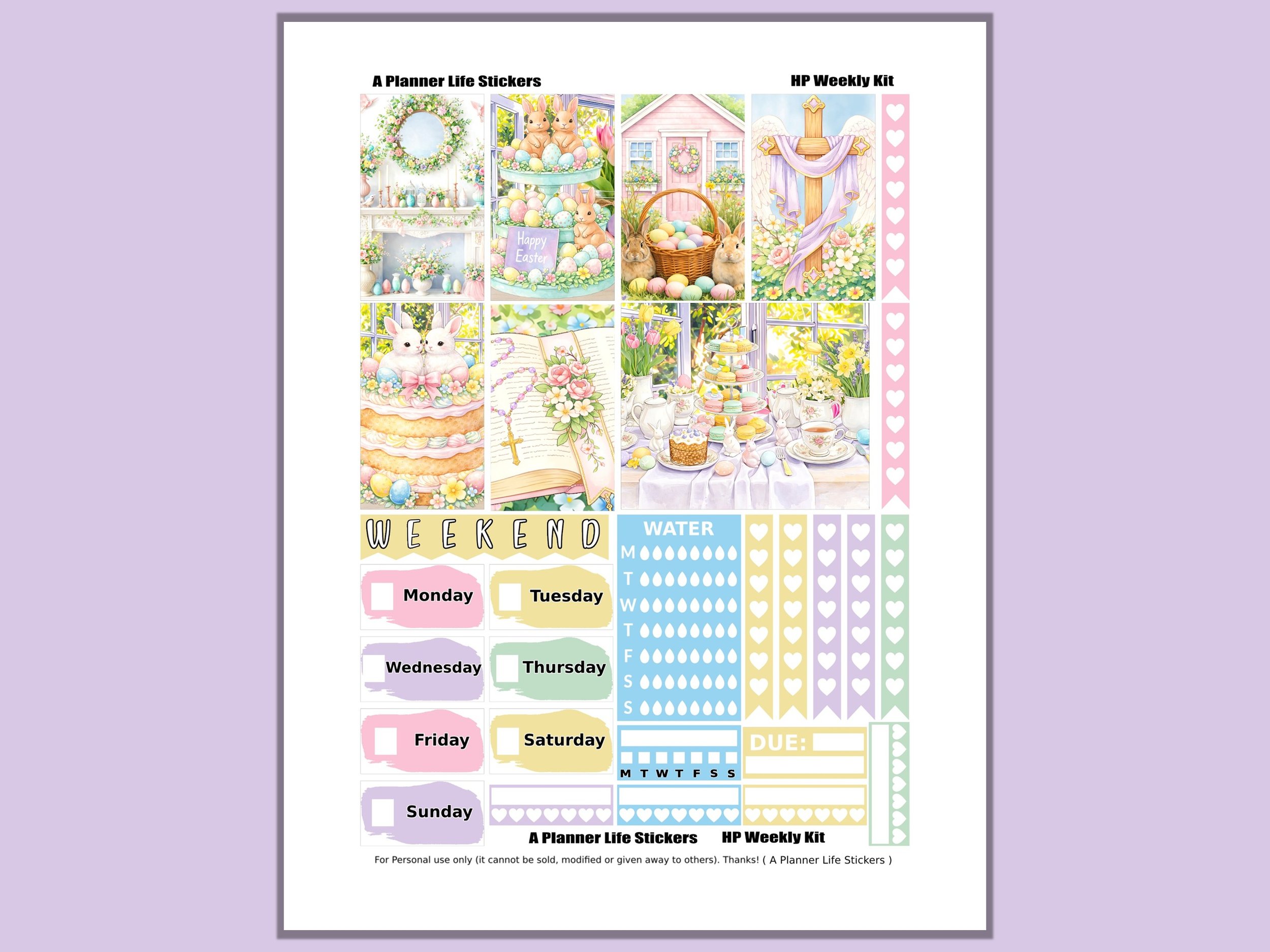 Freebei Sticker Freebie #5 - Easter