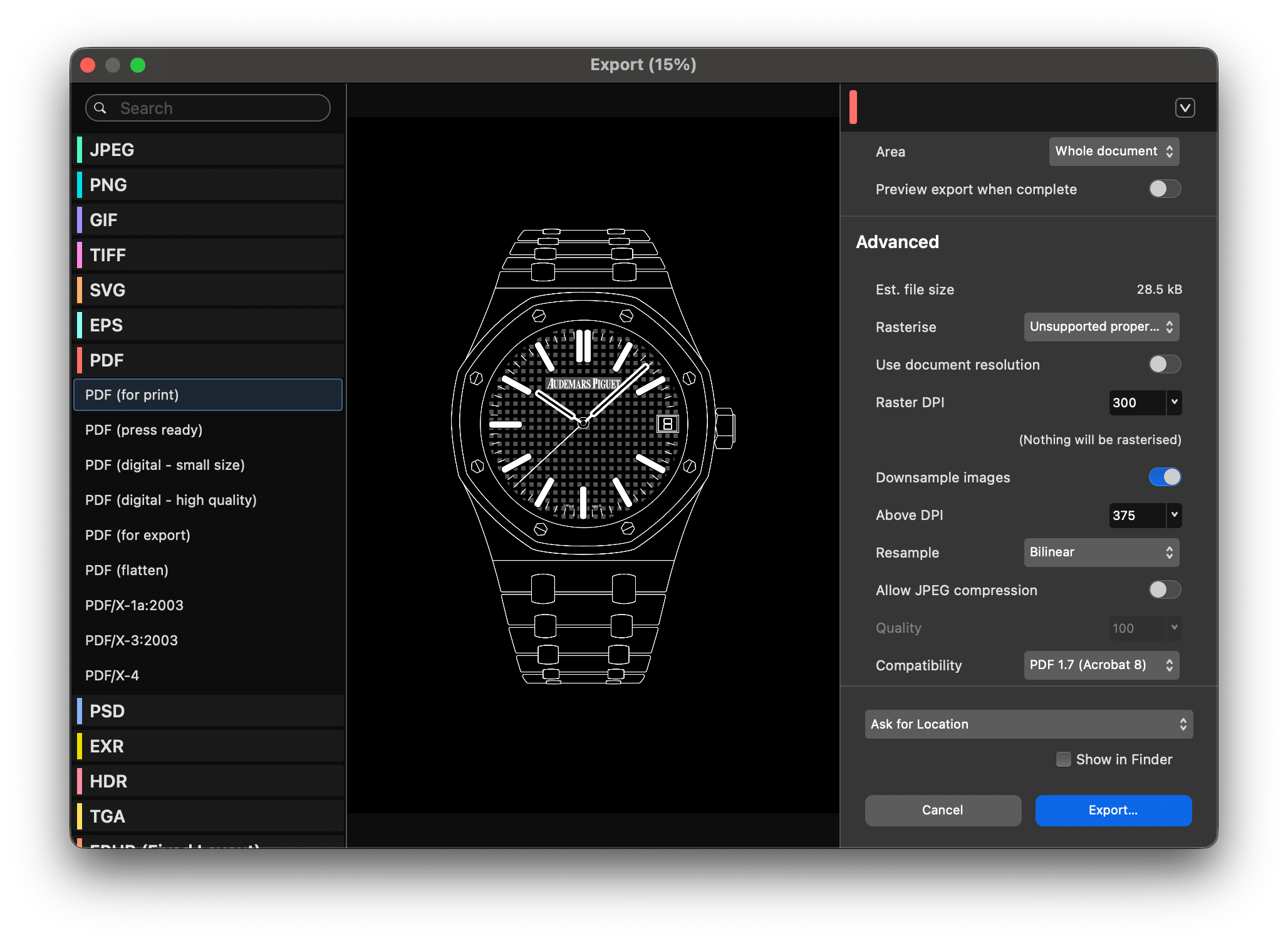 How to Create Your Own Watch Print Using Affinity