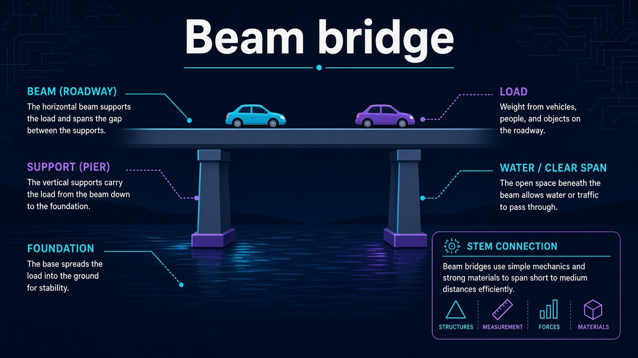 Beam bridge