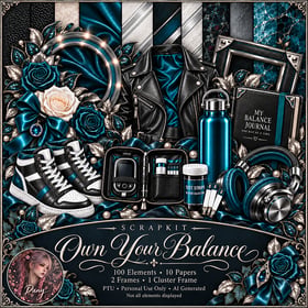 Own Your Balance scrapkit preview