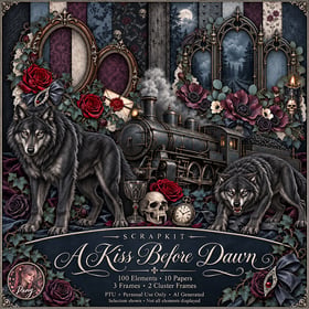 A Kiss Before Dawn scrapkit preview