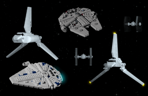 LEGO mini-scale ships