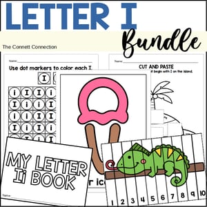 letter I worksheets and hands on centers