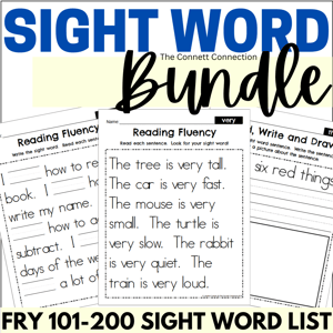 Fry 101-200 Sight Word Fluency Bundle