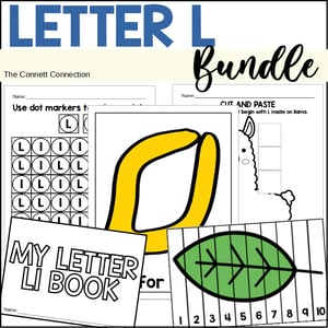 Letter L Worksheet and Hands On Centers Bundle