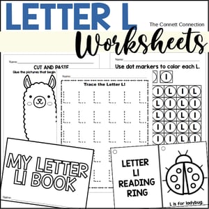 Letter L Worksheets for Letter Recognition and Beginning Sounds