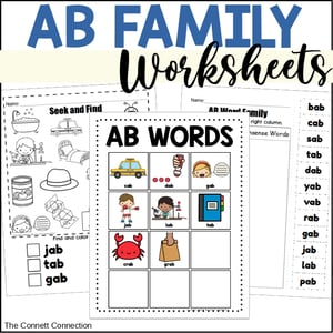 AB Word Family Worksheets