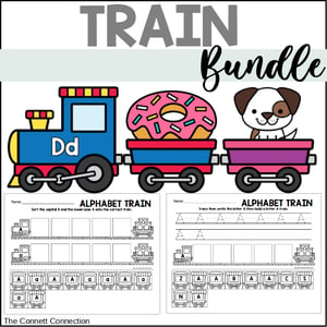Alphabet Train Worksheets and Centers Bundle