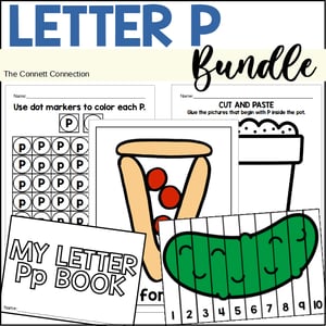 Letter P Worksheets and Hands On Center Bundle