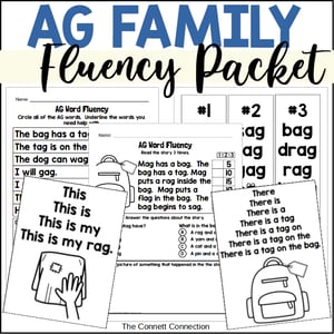 AG Word Family Fluency Activities