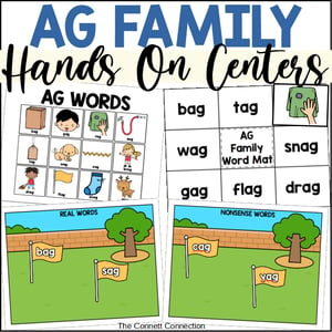 AG Word Family Hands On Centers