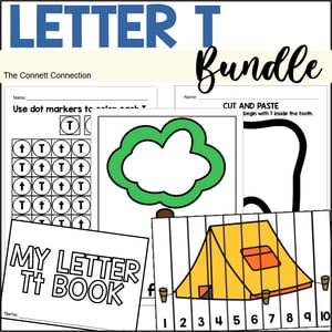 Letter T Worksheets and Hands On Centers