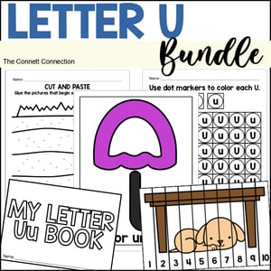Letter U Worksheets and Hands On Centers