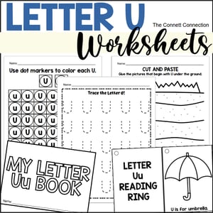Letter U Worksheets