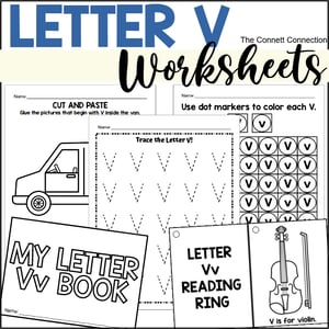 Letter V Worksheets