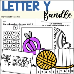 Letter Y Worksheets and Hands On Center Bundle