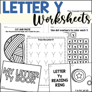 Letter Y Worksheets