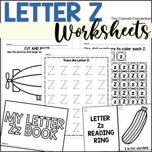 Letter Z worksheets