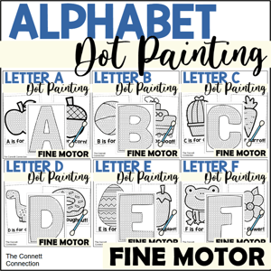 Alphabet Dot Painting Worksheets