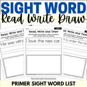 Read write and draw sight words