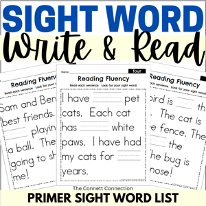 Sight Word Fluency Write and Read