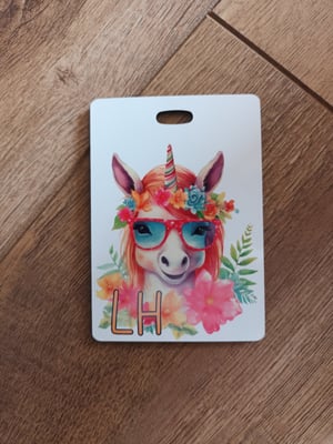 Unicorn Luggage Tag