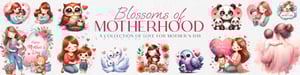 Happy Mother's day clipart collection, CelebrationsBoxs is a online store, which provide printable craft supplies like clipart, graphic, template, junk journal paper, sublimation art, wall art, stickers etc for crafters and small business owner.