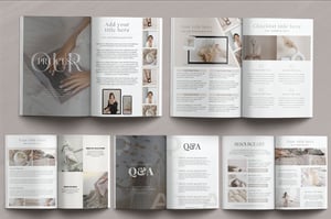 100% Editable Canva E-Book Template for Creators, Coaches, Small Businesses, and Mentors - Perfect for Print or Digital Use. Includes covers, content pages, Q&A, tips, resources, and more to create impactful and visually appealing e-books, ebook canva template for coaches, ebook canva templates for fitness, fitness ebook digital download, digital download products for coaches, Canva templates for coaches, mentors, content creators and business looking to create beautiful ebooks, contracts, social media posts and more,