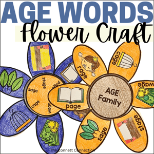 AGE words flower craft