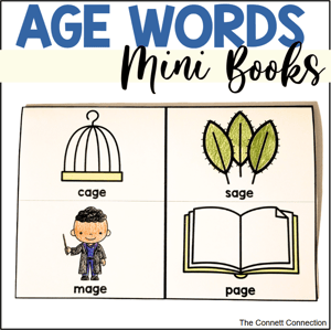 AGE words foldable minibooks