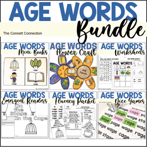 AGE words CVCe Words Bundle