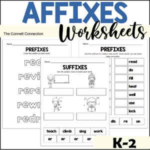 Affixes Worksheets