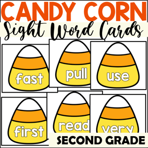 Candy Corn Sight Words for Second Grade