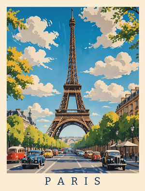 Vintage TRavel Poster Collection - Paris