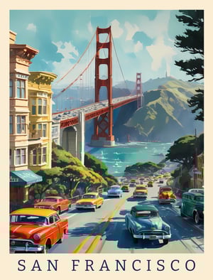 Vintage travel Collection - San Francisco