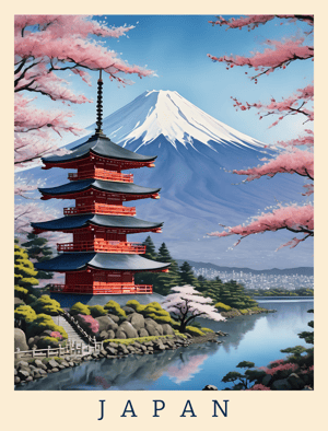 Vintage Travel Poster Collection - Japan
