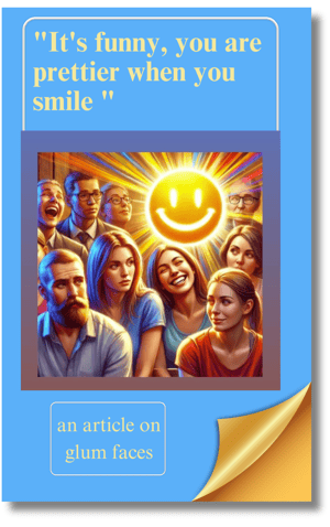 we are prettier smiling with our face and eyes