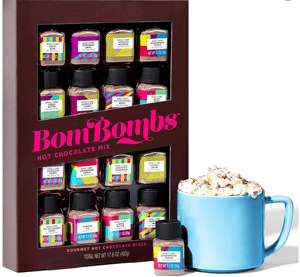 Hot Chocolate Mix Gift Set in Mini Bottles