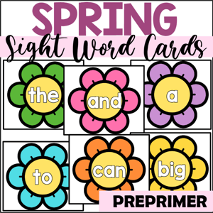 sight word flashcards for kindergarten