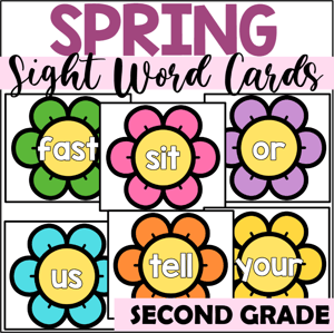 sight word flashcards for second grade