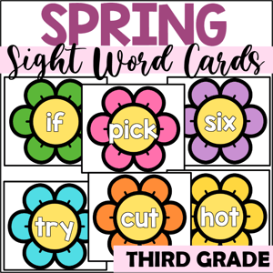 sight word flashcards for third grade
