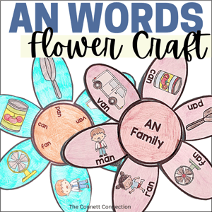 an word family flower craft