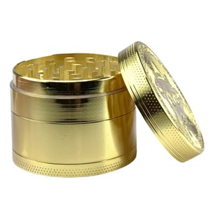 50mm Bitcoin Gold Herb Grinder 4-layer