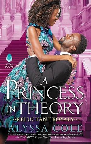 Cover of A Princess in Theory by Alyssa Cole, African American royal romance novel