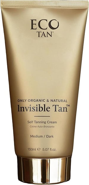 Eco Tan Invisible Tan bottle, organic self-tanner for a natural bronze glow