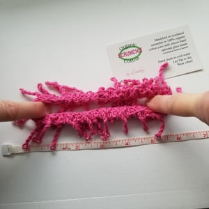 Stretch on organic cotton scrunchie knit