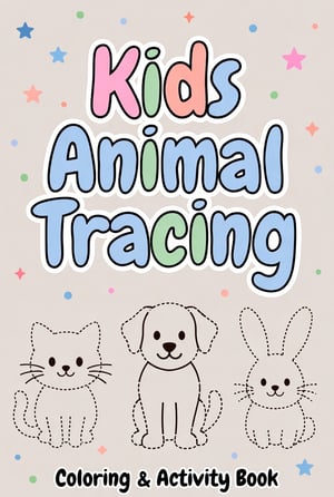Trace , Draw & color Kids activity